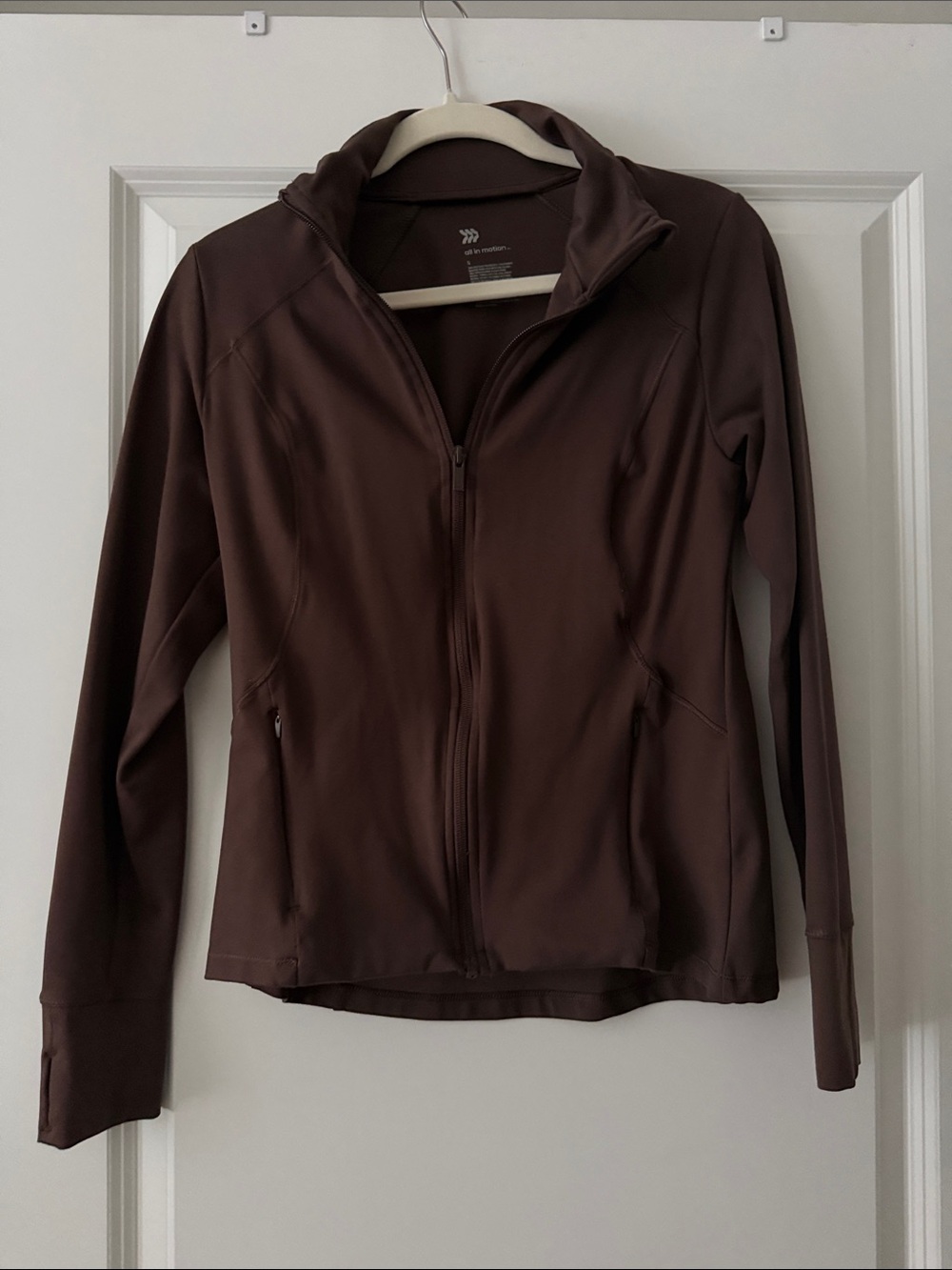 all in motion Brown Full-Zip Utility Jacket